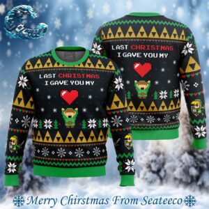 Link To My Heart Legend of Zelda Ugly Christmas Sweater Gift For Men And Women Holiday