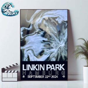 Linkin Park Concert Poster In Hamburg Germany At Barclays Arena On September 22nd From Zero World Tour 2024 Home Decor Poster Canvas