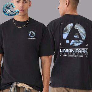 Linkin Park Concert Poster In Hamburg Germany At Barclays Arena On September 22nd From Zero World Tour 2024 Two Sides Print Unisex T-Shirt