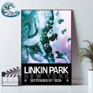 Linkin Park From Zero World Tour 2024 Poster For Tonight In Brooklyn New York At Barclays Center On September 16th 2024 Poster Canvas For Home Decor