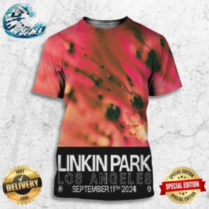 Linkin Park Official Poster For Los Angeles At Kia Forum On September 11th From Zero World Tour 2024 All Over Print Shirt