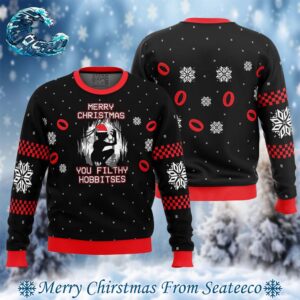 Lord of the Rings Filthy Hobitses Ugly Christmas Sweater Gift For Men And Women Holiday