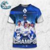 Congrats Los Angeles Dodgers NL West Division MLB Champions 2024 All Over Print Shirt