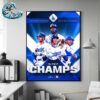 Congrats Los Angeles Dodgers NL West Division MLB Champions 2024 Home Decor Poster Canvas