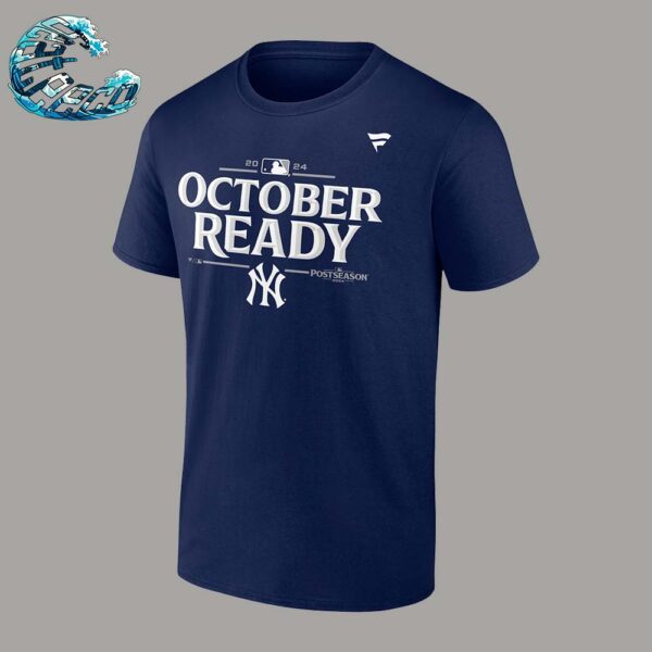 MLB New York Yankees October Ready 2024 MLB Postseason Locker Room Navy Unisex T-Shirt