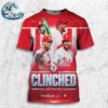 Congrats Philadelphia Phillies Welcome Back To Red October Clinched MLB Postseason 2024 All Over Print Shirt