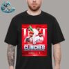 Congrats Philadelphia Phillies Welcome Back To Red October Clinched MLB Postseason 2024 Unisex T-Shirt