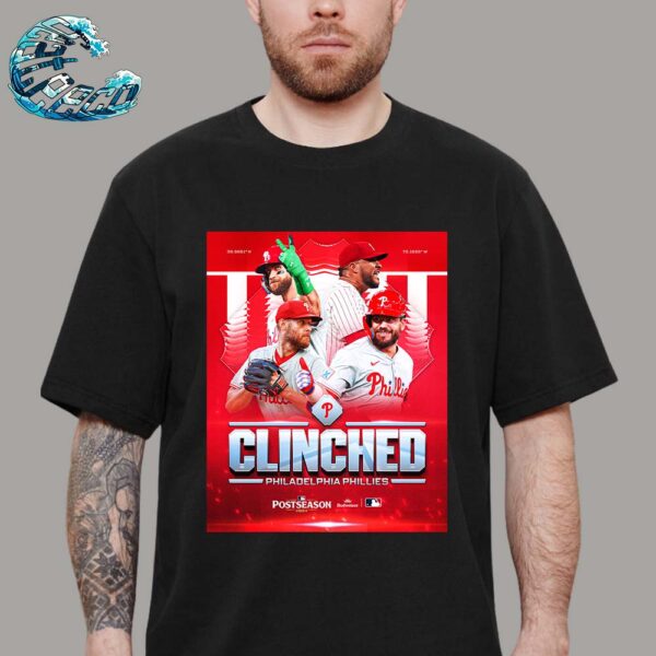 MLB Postseason 2024 Clinched Philadelphia Phillies Welcome Back To Red October Classic T-Shirt