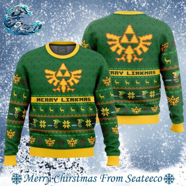 Merry Linkmas Legend of Zelda 2024 Ugly Christmas Sweater Gift For Holiday