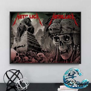 Metallica In Mexico City Mexico Full Show Combine Poster M72 CDMX At Estadio GNP Seguros On September 20th And 22th M72 North American Tour 2024 Poster Canvas