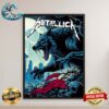 Metallica M72 Seattle Wolf Artwork Full Show Combine Poster For Night 1 And 2 On August 30 And September 1 2024 In Washington At Lumen Field M72 North American Tour 2024 Decor Poster Canvas