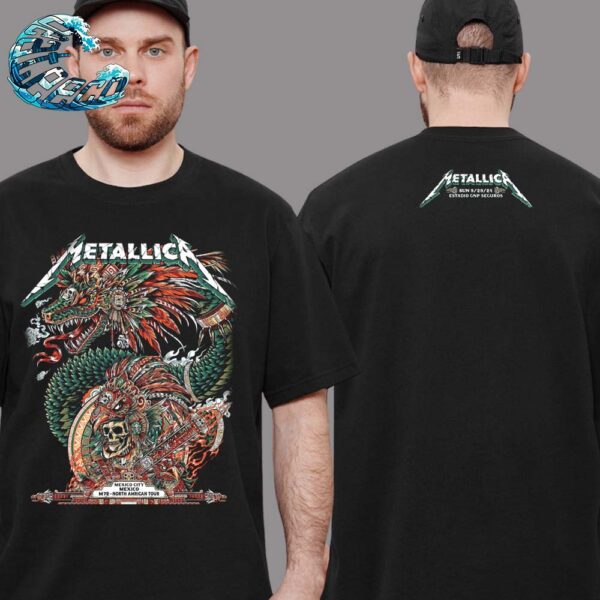 Metallica Mexico Night 4 Event Tee In Mexico City M72 CDMX At Estadio GNP Seguros On September 29th M72 North American Tour 2024 Two Sides Print Premium T-Shirt