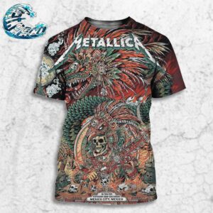 Metallica Mexico Night 4 Poster In Mexico City M72 CDMX At Estadio GNP Seguros On September 29th M72 North American Tour 2024 All Over Print Shirt