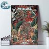 Metallica Mexico Full Show Combine Poster For Night 3 And 4 In Mexico City M72 CDMX At Estadio GNP Seguros On September 27th And 29th M72 North American Tour 2024 Poster Canvas