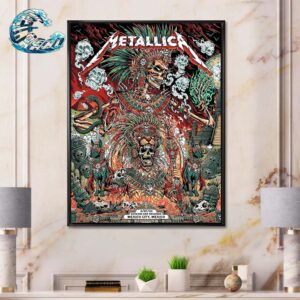 Metallica Mexico Poster For Night 3 In Mexico City M72 CDMX At Estadio GNP Seguros On September 27th M72 North American Tour 2024 Home Decor Poster Canvas