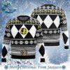 Mighty Morphin Blue Ranger Power Rangers 2024 Ugly Christmas Sweater Gift For Holiday