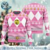 Mighty Morphin Power Rangers Best Knitted Ugly Christmas Sweater For Holiday