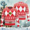 Mighty Morphin White Ranger Power Rangers Xmas Gift For Family Ugly Christmas Sweater