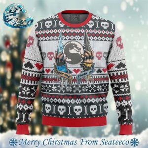 Mortal Kombat Finish Him Knitted Best Ugly Christmas Sweater