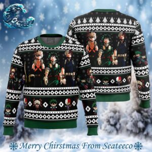 My Hero Academia Top 3 Ugly Christmas Sweater Gift For Men And Women Holiday