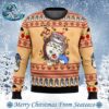 Here Comes The Bus My Neighbor Totoro Best Xmas Knitted Ugly Christmas Sweater Gift For Family