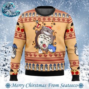 My Neighbor Totoro Alt 2024 Ugly Christmas Sweater Gift For Family