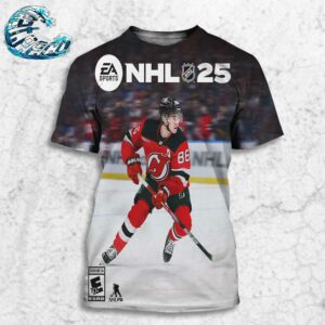 NHL 25 EA Sports Athlete Cover Jack Hughes Standard Edition All Over Print Shirt