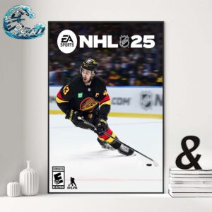 NHL 25 EA Sports Athlete Cover Quinn Standard Edition Poster Canvas Decor