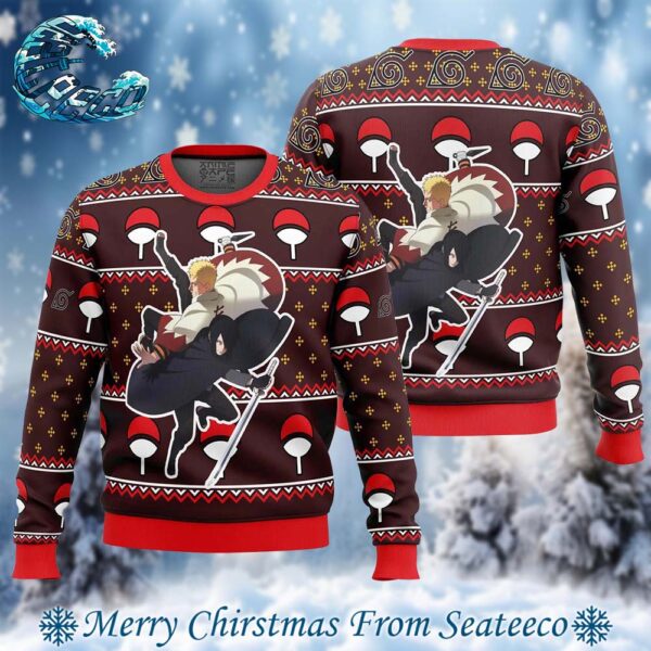 Naruto Sasuke Grown Ugly Christmas Sweater Gift For Men And Women Holiday