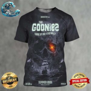 New Poster For The Goonies 2 Curse Of One-Eyed Willy Only In Theaters Summer 2026 All Over Print Shirt