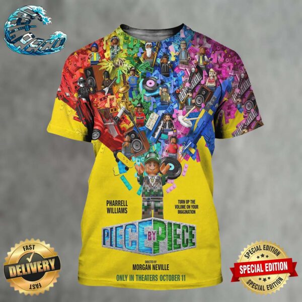 New Poster For The Pharrell Williams Biopic Piece By Piece Releasing In Theaters On October 11 All Over Print Shirt