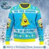 Nickelodeon Cartoons Rainbow SpongeBob Best Knitted Ugly Christmas Sweater For Holiday