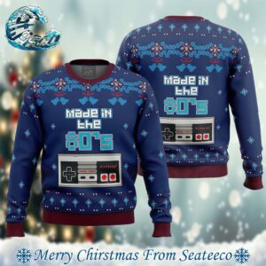 Nintendo Made In The 80s Xmas Gift For Family Ugly Christmas Sweater