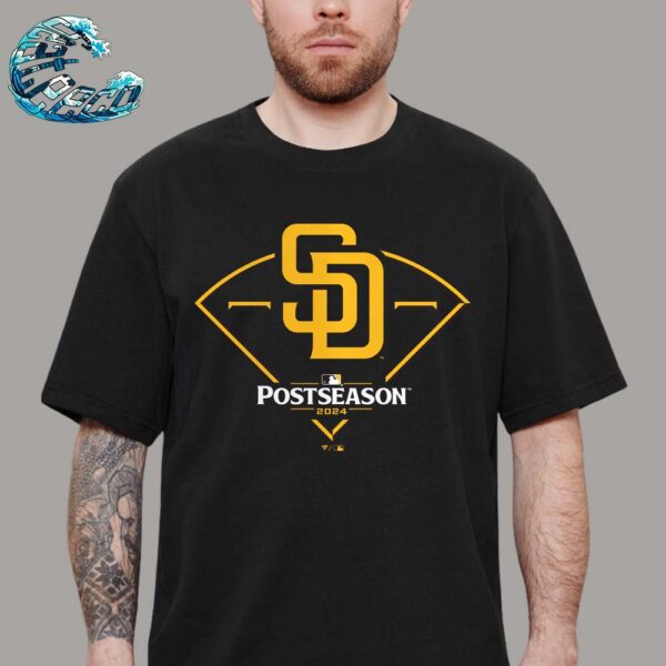 Official 2024 MLB Postseason San Diego Padres Around The Horn Black Premium T-Shirt