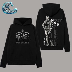 Official A’ja Wilson 22 Las Vegas Aces round21 Black 2024 WNBA MVP A’Legend Pullover Hoodie Shirt