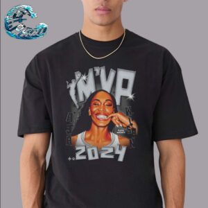 Official Las Vegas Aces A’ja Wilson 2024 M’VP Black Vintage T-Shirt