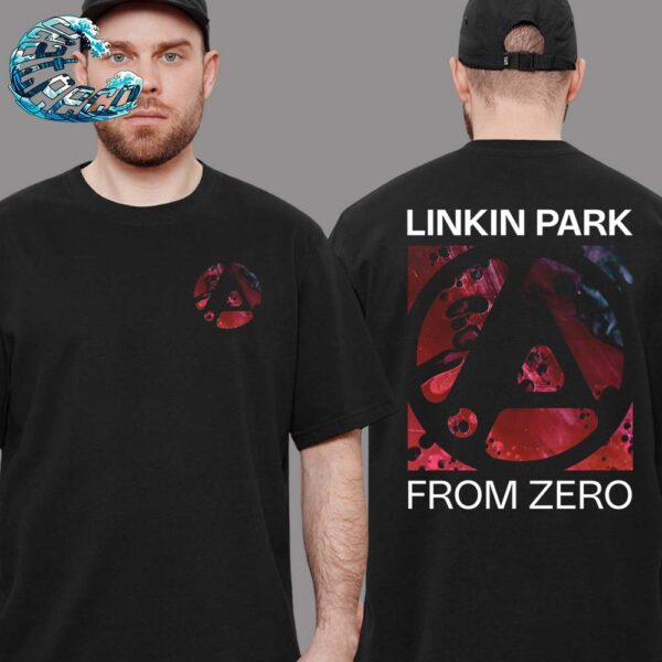 Official Linkin Park Texture Tee From Zero World Tour 2024 Black Two Sides Print Unisex T-Shirt