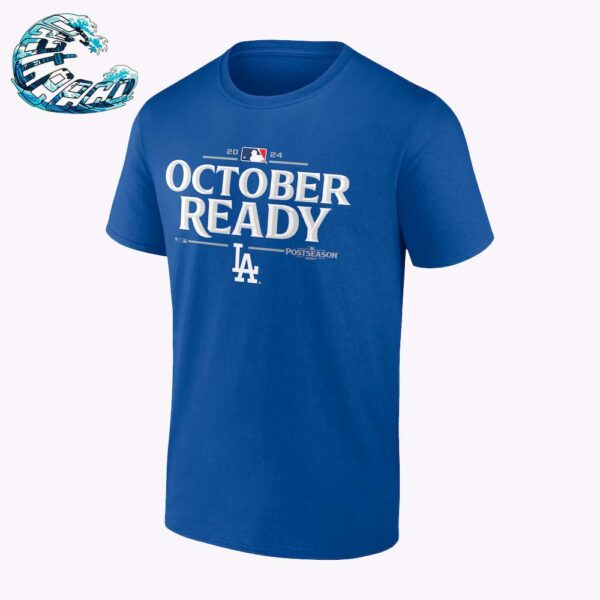 Official Los Angeles Dodgers October Ready 2024 MLB Postseason Locker Room Royal Unisex T-Shirt