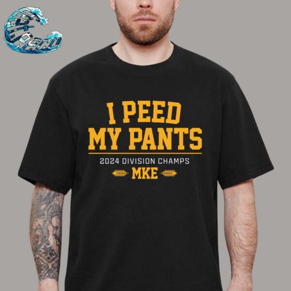 Official Milwaukee Baseball I Peed My Pants 2024 Division Champs MKE Vintage T-Shirt