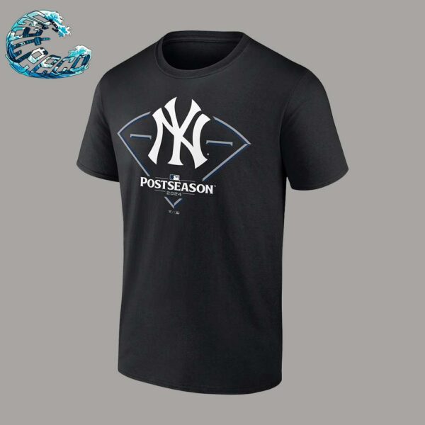 Official New York Yankees Black 2024 MLB Postseason Around The Horn Classic T-Shirt