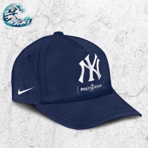 Official New York Yankees Nike 2024 MLB Postseason Authentic Collection Legend Navy Snapback Hat Classic Cap