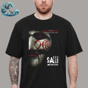 Official Poster For The 20th Anniversary Of SAW Released In Theaters For The First Time On October 20 And 23 Premium T-Shirt