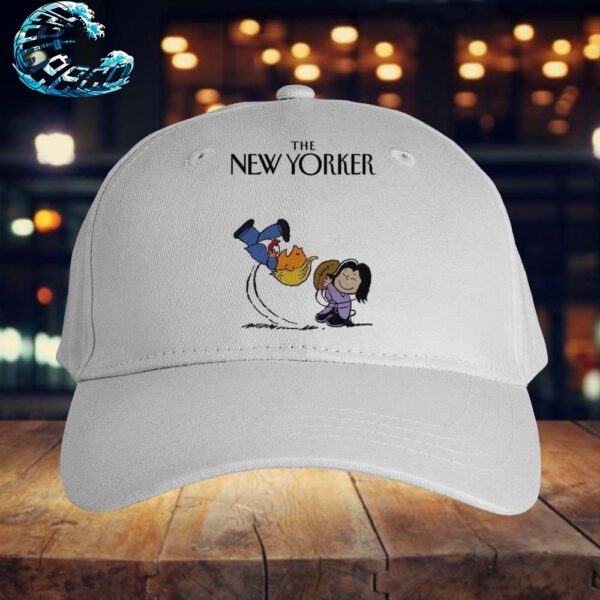 Official The New Yorker Kamala Harris And Donald Trump Peanuts Classic Cap Snapback Hat