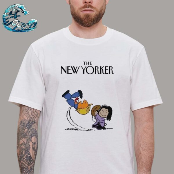 Official The New Yorker Kamala Harris And Donald Trump Peanuts Unisex T-Shirt