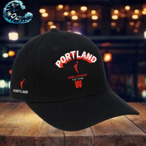 Official WNBA x Portland Black Welcome To The W Snapback Hat Classic Cap