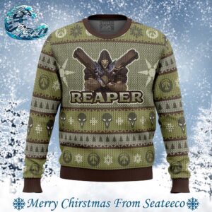 Overwatch The Reaper Best Xmas Ugly Christmas Sweater Gift For Men And Women