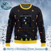 Forever Gamer Christmas Pac-Man Best Xmas Knitted Ugly Christmas Sweater Gift For Family