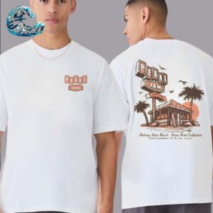 Pearl Jam Beach Hut Tee At Doheny State Beach In Dana Point California On September 27 And 29 2024 Two Sides Print Classic T-Shirt