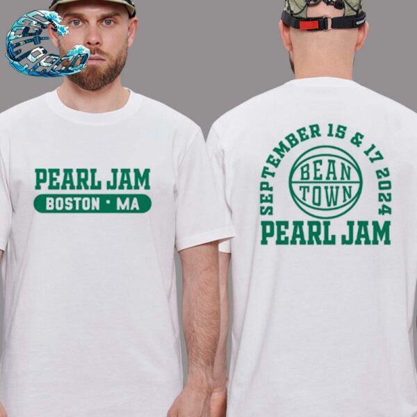 Pearl Jam Dark Matter World Tour 2024 Tee Bean Town In Boston MA At Fenway Park On September 15 And 17 T-Shirt