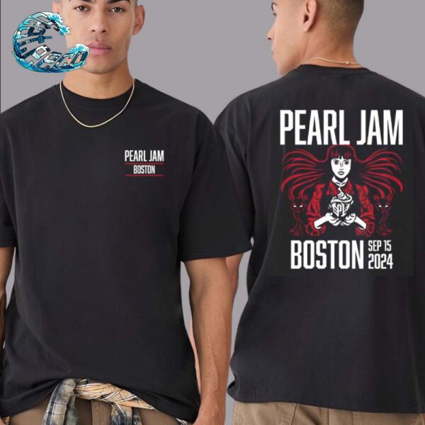 Pearl Jam Night 1 Event Tee In Boston MA At Fenway Park On September 15 Dark Matter World Tour 2024 Two Sides Print Classic T-Shirt